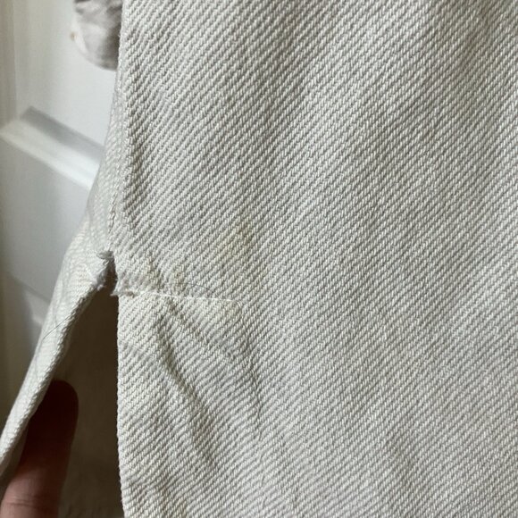 Zara Shacket Womens M/L Oversized Denim Layering Transitional Tan Neutral - Picture 4 of 10